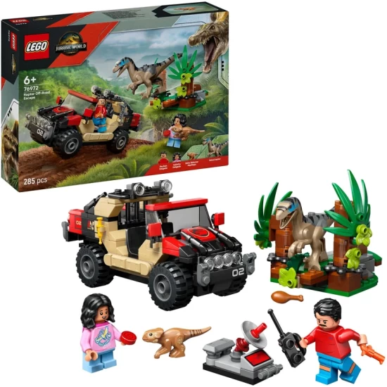 Lego Jurassic World 76972 Raptor: Terreinwagenachtervolging