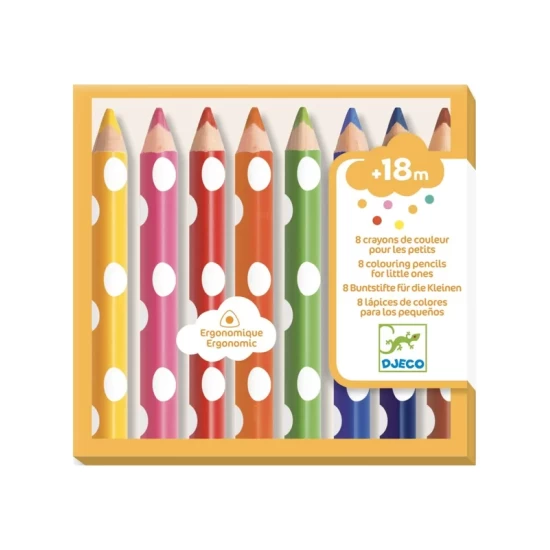 8 Crayons De Couleur Pour Les Petits