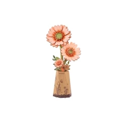 Robotime Diy Houten Bloem Light Orange Gerbera Tw111 108×65×221Cm Robotime Diy Houten Bloem Light Orange Gerbera Tw111 108×65×221Cm