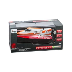 Rc: Mini Race Boat Red 2.4 Ghz