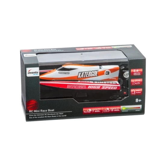 Rc: Mini Race Boat Red 2.4 Ghz