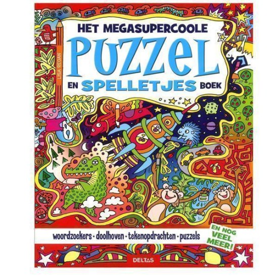 Het Supercoole Puzzel- En Spelletjesboek