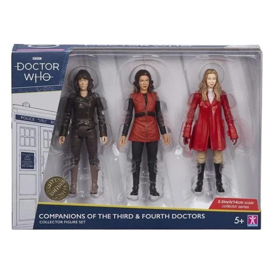 Doctor Who Action Figures 3-Pack Companions Of The Third  And  Fourth Doctors 14 Cm