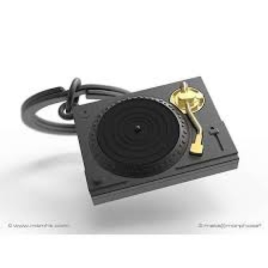Record Player Keyring