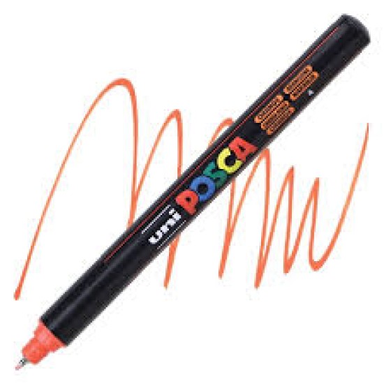 Posca Verfmarker (Gekalibreerd) Extra Fijn: Donkeroranje