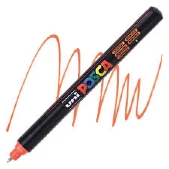Posca Verfmarker (Gekalibreerd) Extra Fijn: Donkeroranje