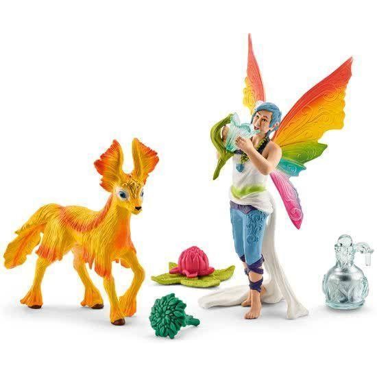 Regenboogelf Dunya Met Veulen