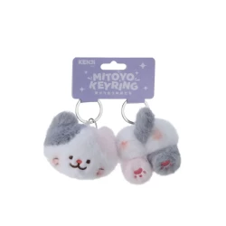 Keyring Fluffy Animal Head Body Cat Keyring Fluffy Animal Head Body Cat