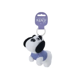 Keyring Fluffy Droopy Eye Dog White Keyring Fluffy Droopy Eye Dog White