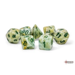Marble Mega-Hedral Green/Dark Green Dobbelsteenset (7 Stuks) Marble Mega-Hedral Green/Dark Green Dobbelsteenset (7 Stuks)
