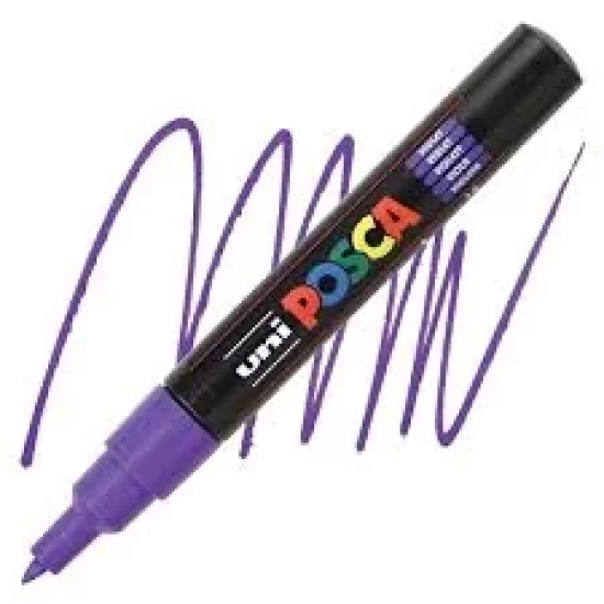 Posca Verfmarker (Conisch) Extra Fijn: Paars