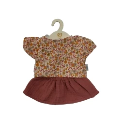 Poppenrok En -Shirt Blush Happy Flower Poppenrok En -Shirt Blush Happy Flower