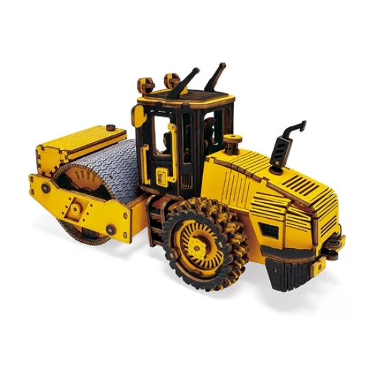 Robotime Houten Puzzel 3D Road Roller Tg701K 165X7X10Cm