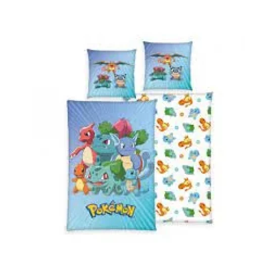 Pokemon Duvet Set Group B 135 X 200 Cm / 80 X 80 Cm