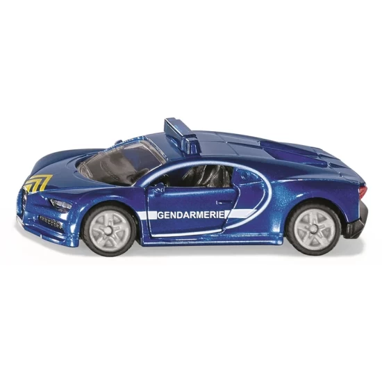 Siku Bugatti Chiron Gendarmerie Blauw Metaal/Kunststof Rubberen Banden Deuren Kunnen Open Siku Bugatti Chiron Gendarmerie Blauw Metaal/Kunststof Rubberen Banden Deuren Kunnen Open