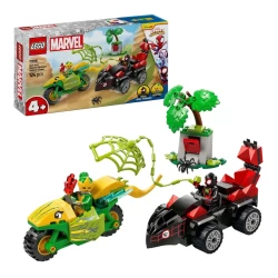 Lego Spidey 11198 Spin En Electro Achtervolging Met Dinosaurusvoertuigen Lego Spidey 11198 Spin En Electro Achtervolging Met Dinosaurusvoertuigen