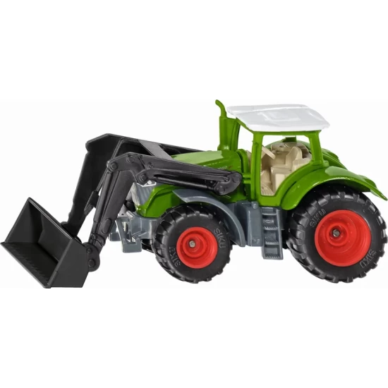 Siku Fendt 1050 Vario Tractor Met Voorlader Groen/Zwart Beweegbare Voorlader Verwijderbare Cabine Rubberen Banden