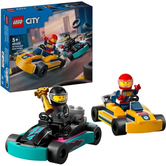 Lego City 60400 Go-Ks Met Racecoureurs Lego City 60400 Go-Ks Met Racecoureurs