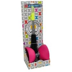 Acrobat - Boxed Set 105 Rubber Diabolo Pink + Aluminum Hand Sticks (Only Available In Set 515719)