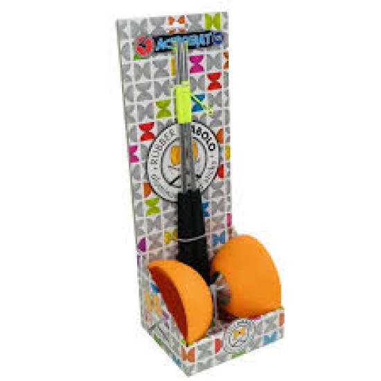 Acrobat - Boxed Set 105 Rubber Diabolo Orange + Aluminum Hand Sticks (Only Available In Set 515719)