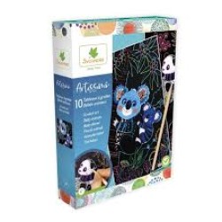 S Scratch Art-Baby Animals