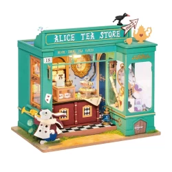 Robotime Alice's Tea Store Diy Miniatuurhuis Robotime Alice's Tea Store Diy Miniatuurhuis