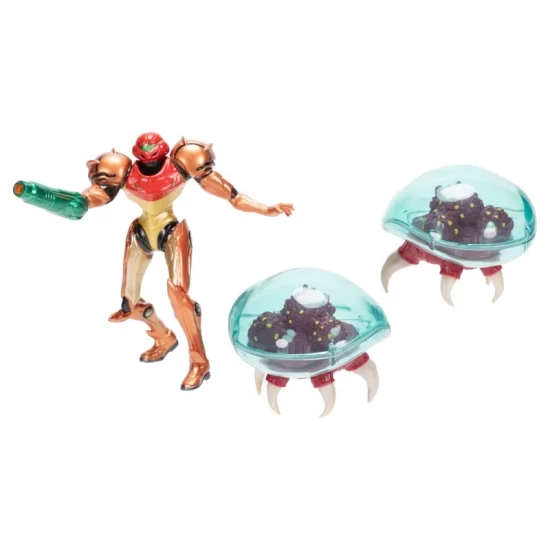 World Of Nintendo Metroid Mini Figure 3-Pack Samus Bounty Hunter 6 Cm