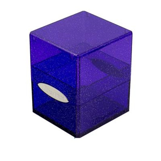 Up - Satin Cube - Glitter Purple