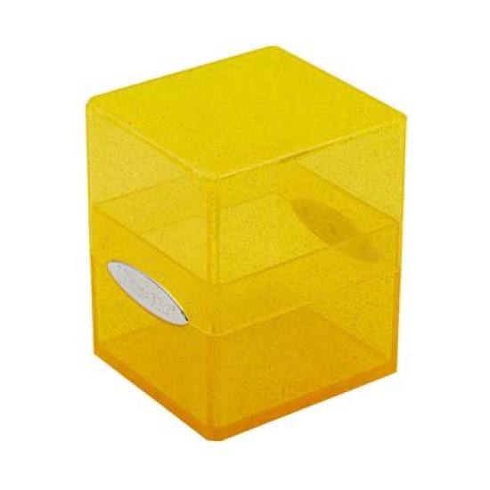 Up - Satin Cube - Glitter Yellow