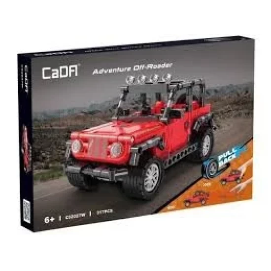 Pull Back Series - Adventure Off-Roader 317 Pieces Scale 1:18 Size L20 X W9 X H10 Cm