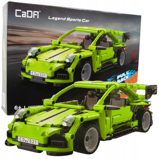 Pull Back Series - Legend Sport Car 387 Pieces Scale 1:18 Size L26 X W13 X H8 Cm