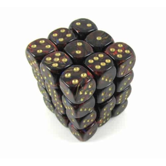 Dice Set Scarab 12Mm Blueblood-Go D6 (36)