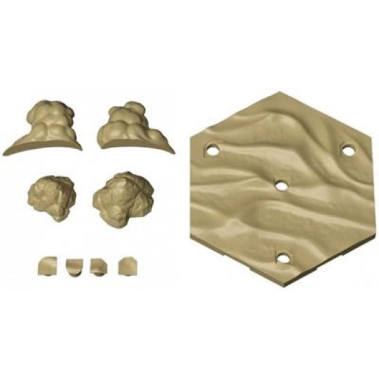 Gundam Accessories - Customize Scene Base For 30Mm (Desert Vers.)
