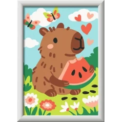 Creart Schilderen Op Nummer Kinderen - Gekleurde Lijnen - Schattige Capibara D/F/I/