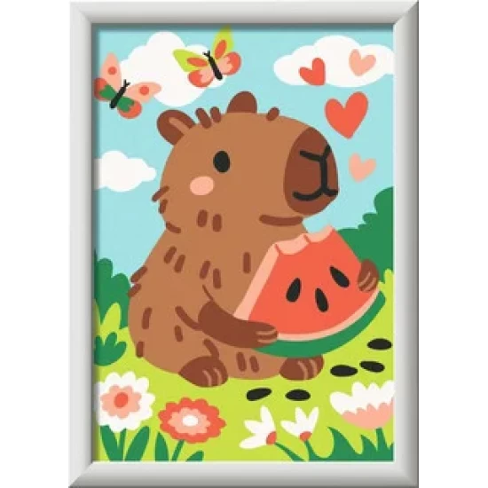 Creart Schilderen Op Nummer Kinderen - Gekleurde Lijnen - Schattige Capibara D/F/I/ Creart Schilderen Op Nummer Kinderen - Gekleurde Lijnen - Schattige Capibara D/F/I/