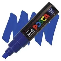 Posca Verfmarker (Schuine Punt) Dik: Donkerblauw Posca Verfmarker (Schuine Punt) Dik: Donkerblauw