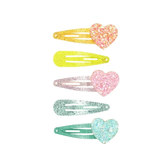 Haarclips Heloise Hart (5 Stuks Kaartje 1 Kaartje)
