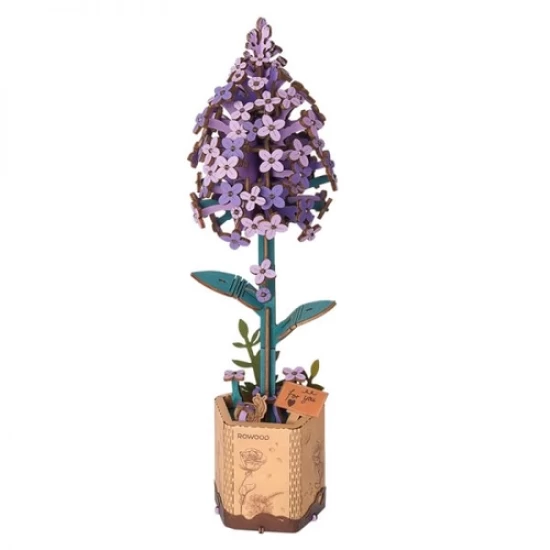 Robotime Diy Houten Bloem Lilac Lila Sering Tw021 75X7X225Cm