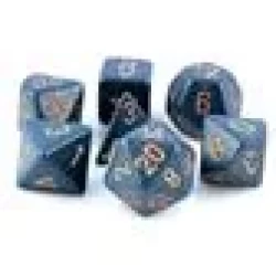 Dice Set Opa Poly Dust Blue/Copper (7) Dice Set Opa Poly Dust Blue/Copper (7)