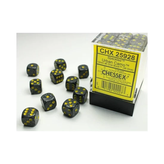 Dice Set Spec 12Mm Urban Camo D6 (36) Dice Set Spec 12Mm Urban Camo D6 (36)