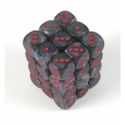 Dice Set Velvet 12Mm Black-Red D6 (36) Dice Set Velvet 12Mm Black-Red D6 (36)