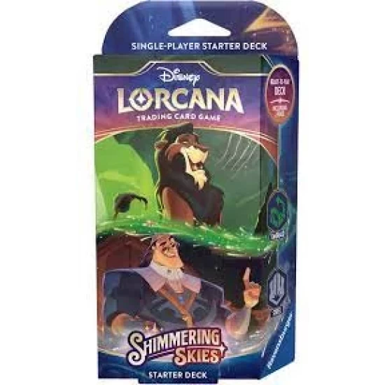 Lorcana Shimmering Skies Starterdeck Emerald Steel
