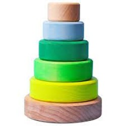 Small Conical Tower Neon Green