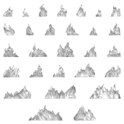 Small Fire Flames 1:48-1:35 Small Fire Flames 1:48-1:35