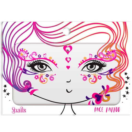 Snails - Face Tattoo Harten Snails - Face Tattoo Harten