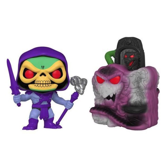 Masters Of The Universe Pop! Town Vinyl Figure Snake Mountain With Skeletor 9 Cm