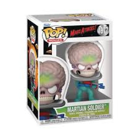 Mars Attacks Pop! Movies Vinyl Figure Alien Soldier With Atomic Ray Gun 9 Cm