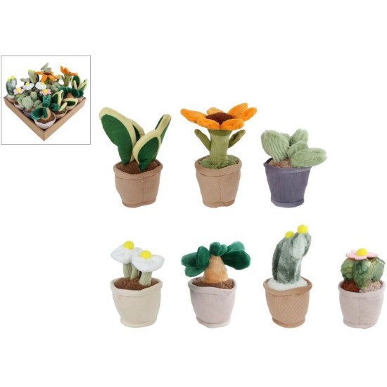 Pflanzen Plüsch 7-Fach Sortiert