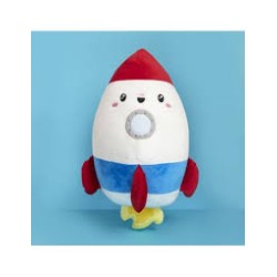 Kinderkussenfluffy Rocketwit/Roodpolyester Kinderkussenfluffy Rocketwit/Roodpolyester