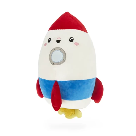 Kinderkussenfluffy Rocketwit/Roodpolyester